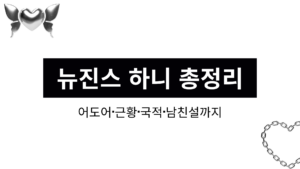 뉴진스 하니 총정리 - 어도어·근황·국적·남친설까지
